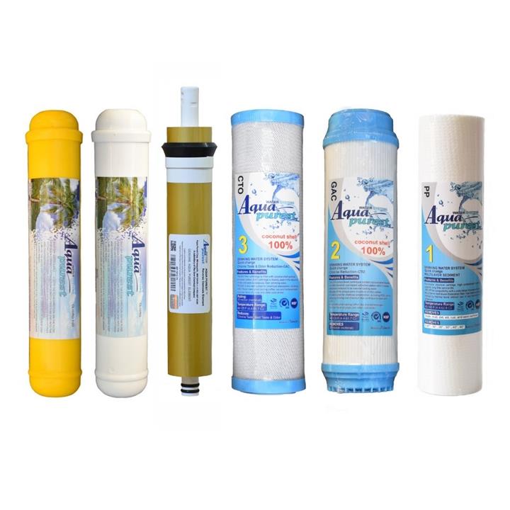 فیلتر دستگاه تصفیه کننده آب آکوا پیورست مدل GOLD-AP 006 مجموعه 6 عددی